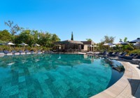 Outdoor Pool Area At Cabu Hotel