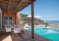 3 Bedroom Villa Outdoor Sitting Area at Pleiades Villas