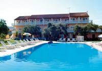 Pool at the Kosmas Apartments, Roda, Corfu, Greece