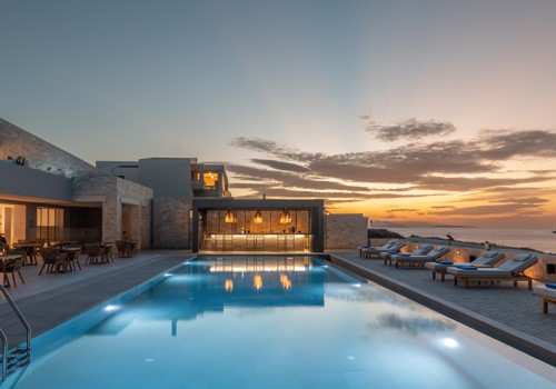 Evening Pool Views From The Castello Boutique Suites