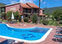 Pool Area At The Hara Apartments