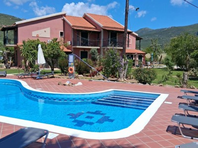 Pool Area At The Hara Apartments